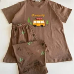 ست تیشرت شلوارک طرح ماشین کد 005