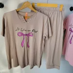 تیشرت شلوارک طرح پاپیون کد 0014