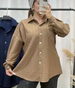 شومیز مراکشی پشت دکمه کد 0016 - تصویر 2