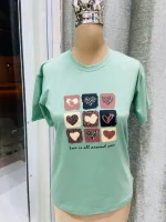 تیشرت تکی قلبی کد 0027 - تصویر 5
