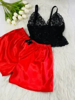 برالت  نیم تنه توری شورتک ساتن کد 02 - تصویر 4