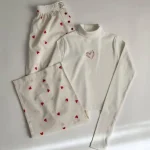 ست کراپ استین بلند فینگر دار یقه اسکی کد 0031