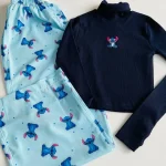 ست کراپ استین بلند فینگر دار یقه اسکی کد 0031 - تصویر 7